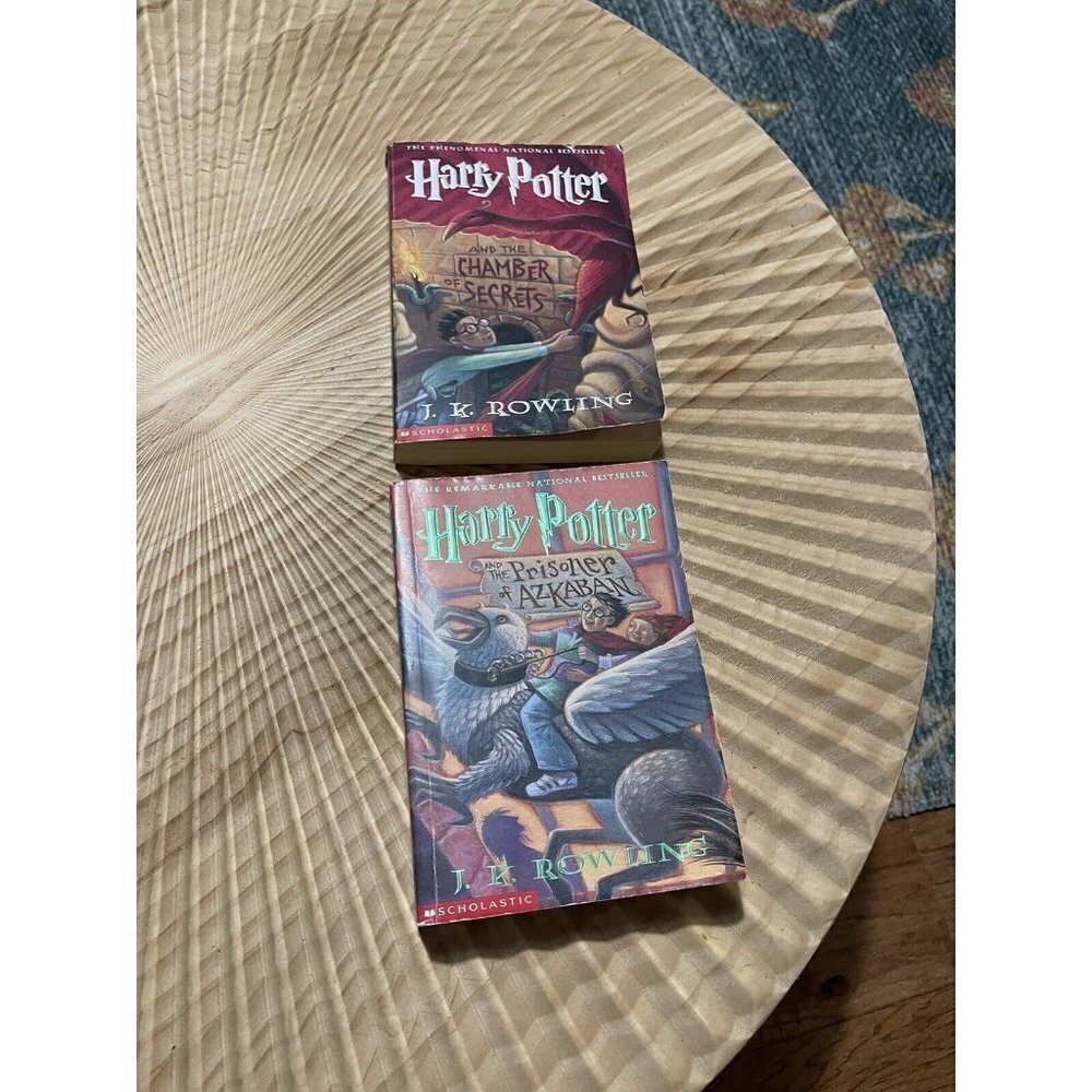Harry Potter Prisoner of Azkaban Chamber Secrets Lot Of 2 JK Rowling Paperback